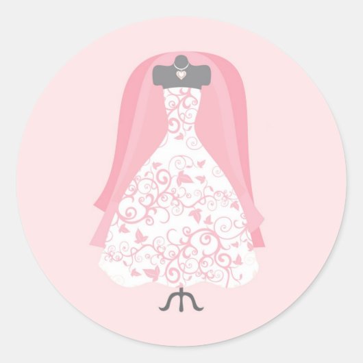 Brautparty Wedding Dress Stickers (Vorderseite)