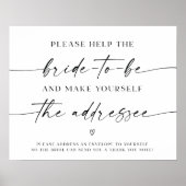 Brautparty Wedding Envelope-Adresse Poster (Vorne)