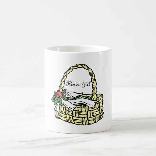 Brautparty Wedding Flower Girl Basket Tasse Gesche (Mittel)