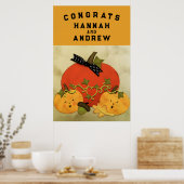 Brautparty Wedding Glückwunschs Poster (Küche)