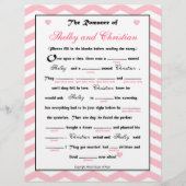 Brautparty Wedding Libs Game (Vorderseite)