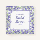 Brautparty Wedding Periwinkle Gift Tracker Liste Notizblock (Vorderseite)