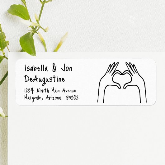 Brautparty Wedings lädt zur Rücksendeadresse