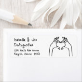 Brautparty Wedings lädt zur Rücksendeadresse (Insitu)