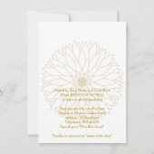 Brautparty Week-end, Monet's Dahlia Suite, weiß Einladung (Rückseite)