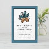 Brautparty | Weihnachts-Einladung Einladung (Stehend Vorderseite)