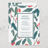 Brautparty | Weihnachtsfeiertag Einladung (Vorne/Hinten)