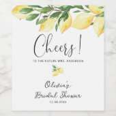 Brautparty Weinkeller Weinetikett (Einzelnes Label)