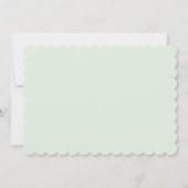 Brautparty Weiße Hydrangea Einladung (Rückseite)