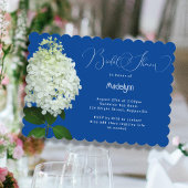 Brautparty Weiße Hydrangea Einladung