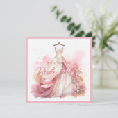 Brautparty weißes Hochzeitskleid (Stehend Vorderseite)