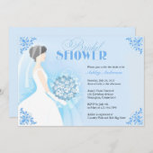 Brautparty Weißes Kleid Flat Einladung (Vorne/Hinten)