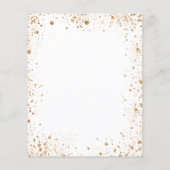 Brautparty-Weißgold-Glitzer-Haushaltsausschreibung Flyer (Hinten)