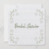 Brautparty Weißholz Einladung (Vorderseite)