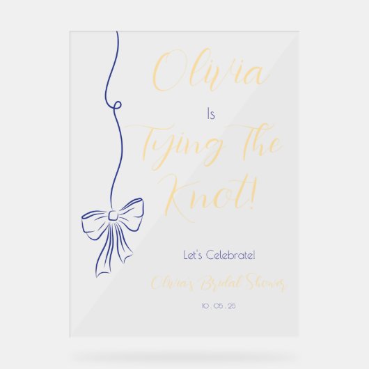 BRAUTPARTY WELCOME SIGN ACRYLSCHILD (Vorderseite)