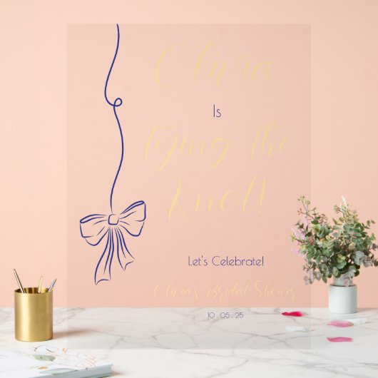 BRAUTPARTY WELCOME SIGN ACRYLSCHILD (Hochzeit)