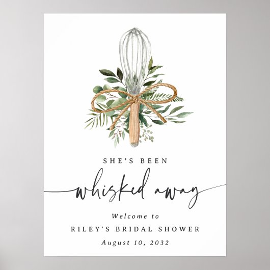 Brautparty "Whisky weg" Willkommenszeichen Poster (Vorne)