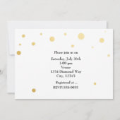 BRAUTPARTY White Gold Foil Moderne Karte laden (Rückseite)