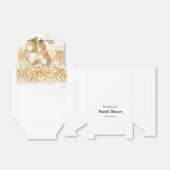 Brautparty White Gold Glitzer Ballon Danke Geschenkschachtel (Ungefaltet)