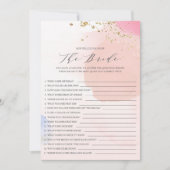 Brautparty, wie gut Sie das Bride-Spiel kennen Einladung (Vorderseite)