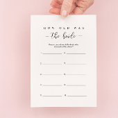 Brautparty Wie war die Bridakarte? Einladung