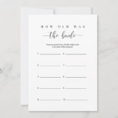 Brautparty Wie war die Bridakarte? Einladung (Vorderseite)