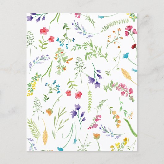 Brautparty Wildblume (Rückseite)