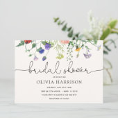 Brautparty Wildblume Dusche Einladung (Stehend Vorderseite)