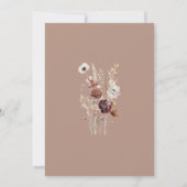 Brautparty Wildblume Einladung (Rückseite)