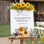 Brautparty Wildblume Sonnenblumen Begrüßungszeiche Poster<br><div class="desc">Brautparty Wildblume Sonnenblumen Begrüßungszeichen</div>