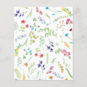 Brautparty-Wildblumen (Rückseite)