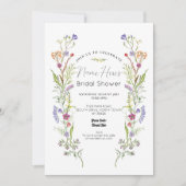 Brautparty Wildblumen Blumenditsy Einladung (Vorderseite)