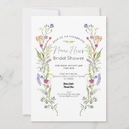 Brautparty Wildblumen Blumenditsy Einladung