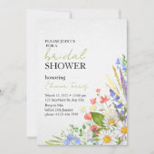 Brautparty Wildblumen Boho Brautparty Einladung (Vorderseite)