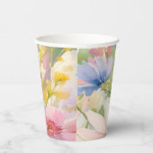 Brautparty-Wildblumen für Aquarellbilder Pappbecher (Rechts)