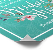 Brautparty Willkommen Modernes Gold Ananas Paar Poster (Ecke)