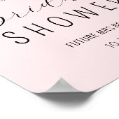 Brautparty Willkommen Rosa Poster (Ecke)