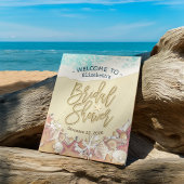 Brautparty Willkommen Sommer Sandstrand Starfish Poster