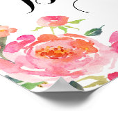 Brautparty Willkommensunterschrift Poster (Ecke)