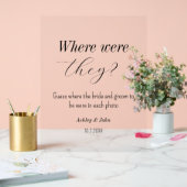 Brautparty Wo waren die Hochzeitsspiele? Acrylschild (Hochzeit)