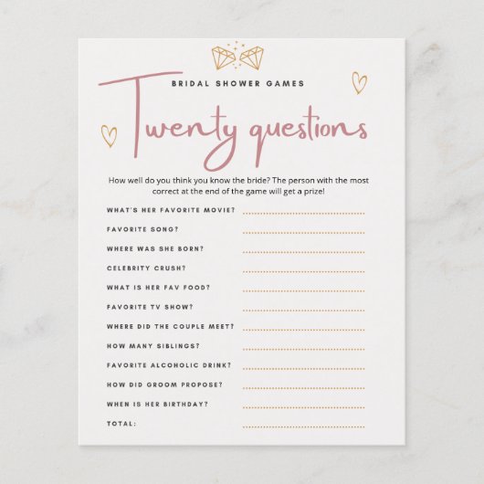 Brautparty, wo wir Kartenspiel-Flyer waren Flyer (Vorne)