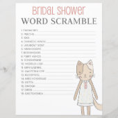 Brautparty Word Scramble Game wird überflüssig (Vorderseite)