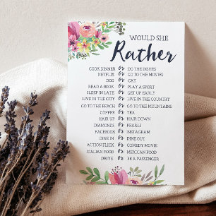 Brautparty würde sie lieber Spielkarte haben Einladung