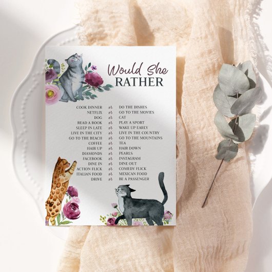 Brautparty würde sie lieber Spielkarte haben Einladung