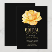 Brautparty Yellow Rose Boho Brautparty Einladung (Vorne/Hinten)