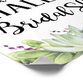 Brautparty-Zeichen Poster (Ecke)