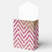 Brautparty Zickzack gestreifter Jewel Glitzer Gefa Geschenkschachtel (Geöffnet)