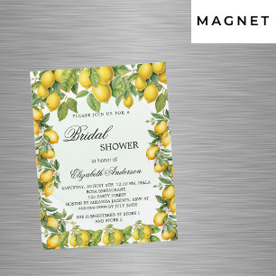 Brautparty Zitronen Grün Luxus Magneteinladung