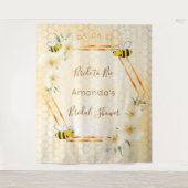 Brautparty zu Bienenwabenkrauben Wandteppich (Vorderseite)