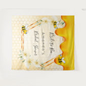 Brautparty zu Bienenwabenkrauben Wandteppich (Vorderseite (Horizontal))